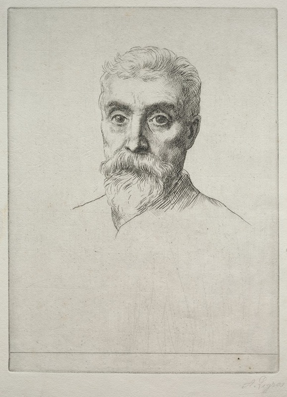 Alphonse Legros - Portrait of Sir Hiram S. Maxim