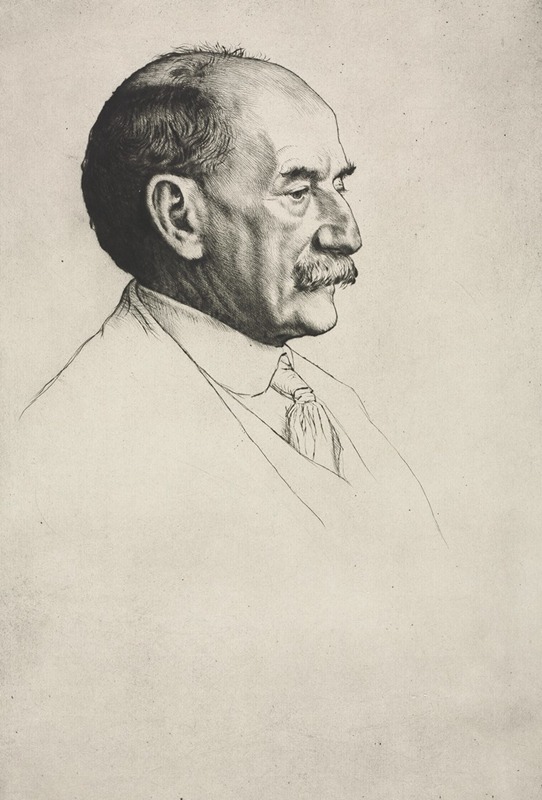 Thomas Hardy, Facing Right by William Strang - Artvee