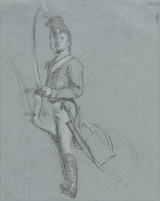 John Singleton Copley - A Hussar Officer on Horseback
