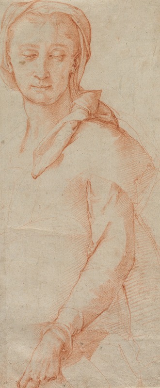 Cigoli (Ludovico Cardi) - Half-Length Figure Study of a Woman
