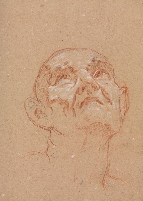 Francesco Lorenzi - Verona Sketchbook: Male head (page 31)
