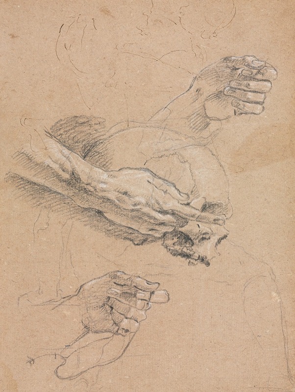 Francesco Lorenzi - Study of hands and skull