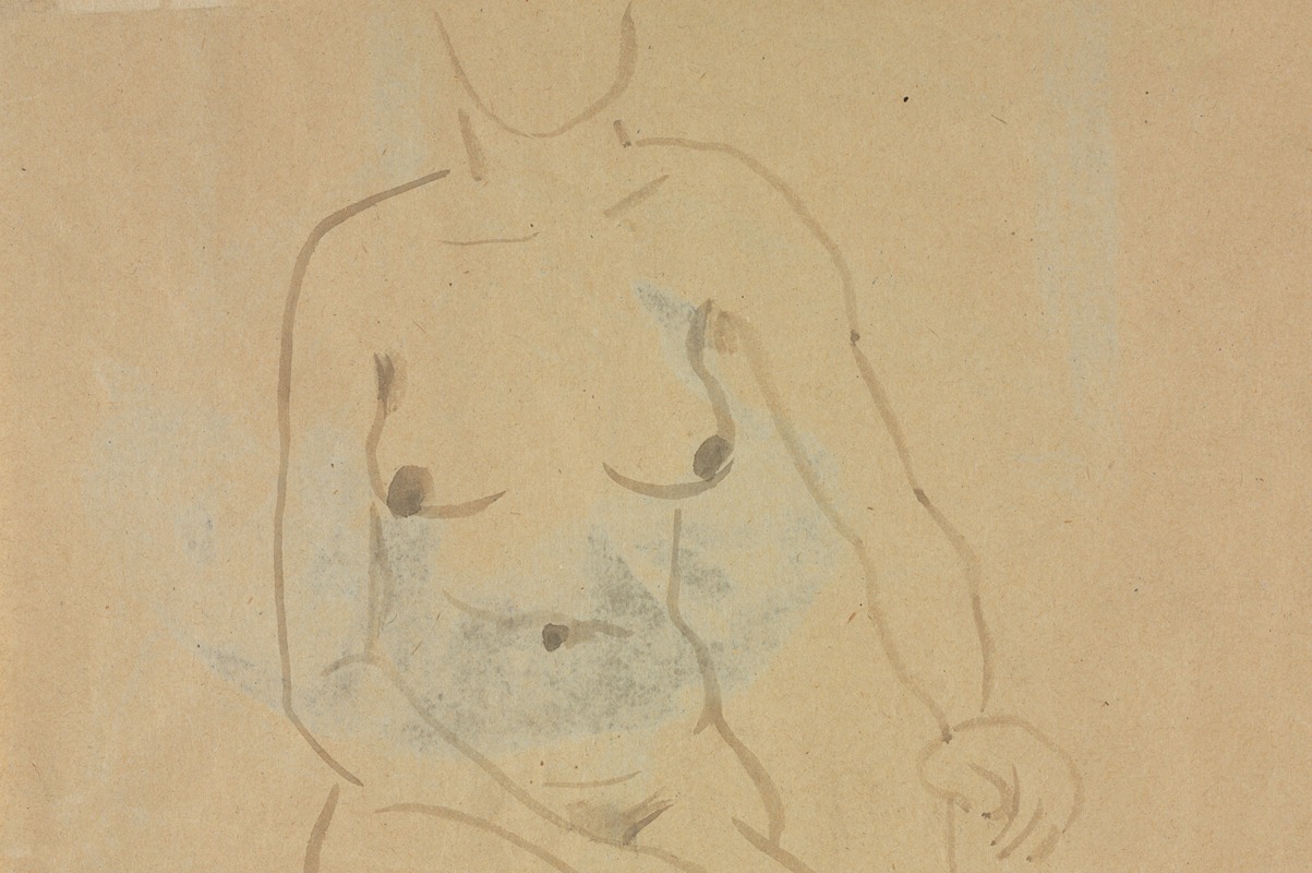 Jane Poupelet - Torso of a Nude Woman