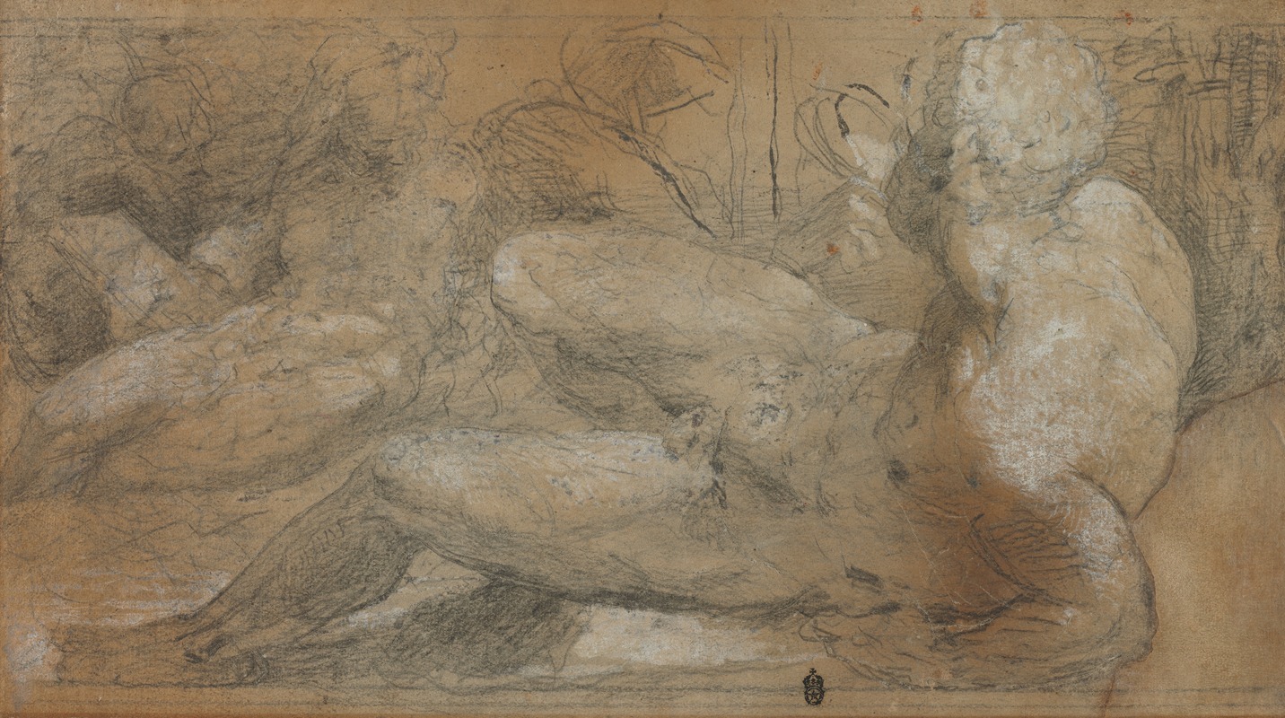 Domenico Beccafumi - Three Male Nudes