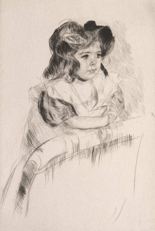 Mary Cassatt - Margot, Resting Arms on Back of Armchair