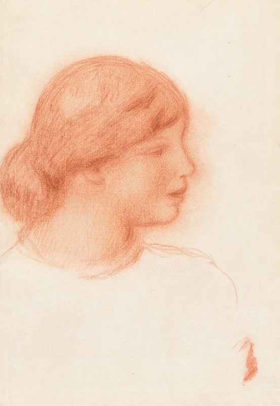 Pierre-Auguste Renoir - Profile of a Young Woman