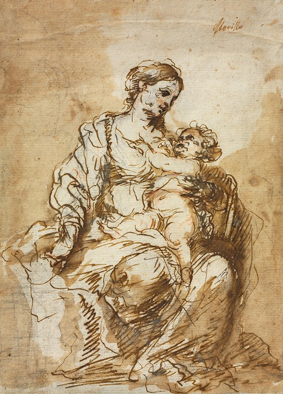 Bartolomé Estebán Murillo - Madonna Nursing the Christ Child