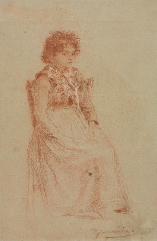 Friedrich August Matthias Gauermann - Peasant Woman