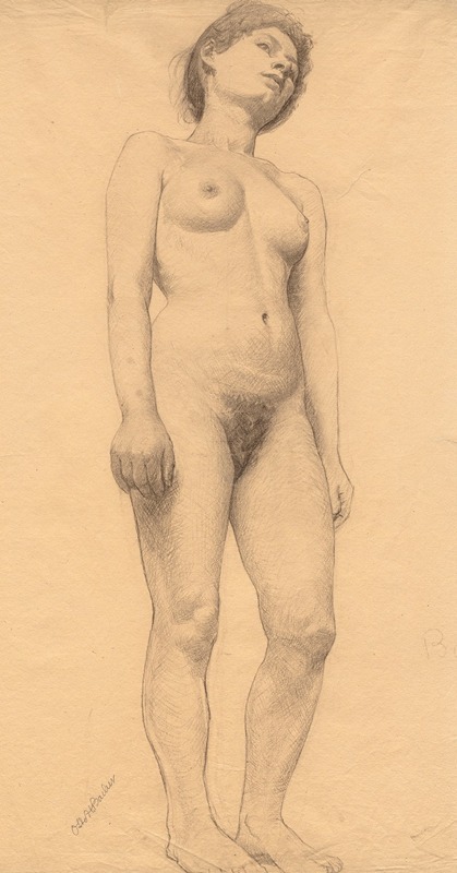 Otto Henry Bacher - Standing Female Nude