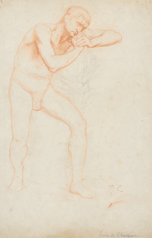 Pierre Puvis de Chavannes - Male Nude