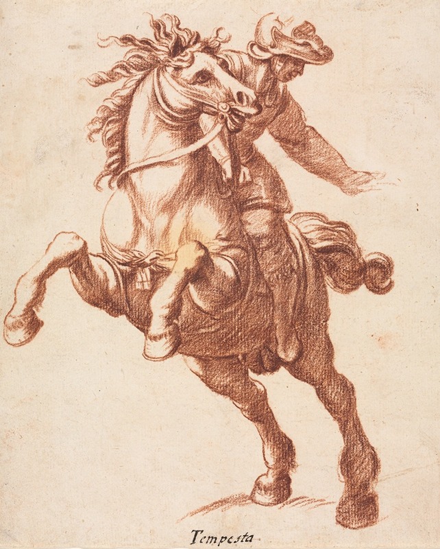 Antonio Tempesta - Rearing Horse and Rider