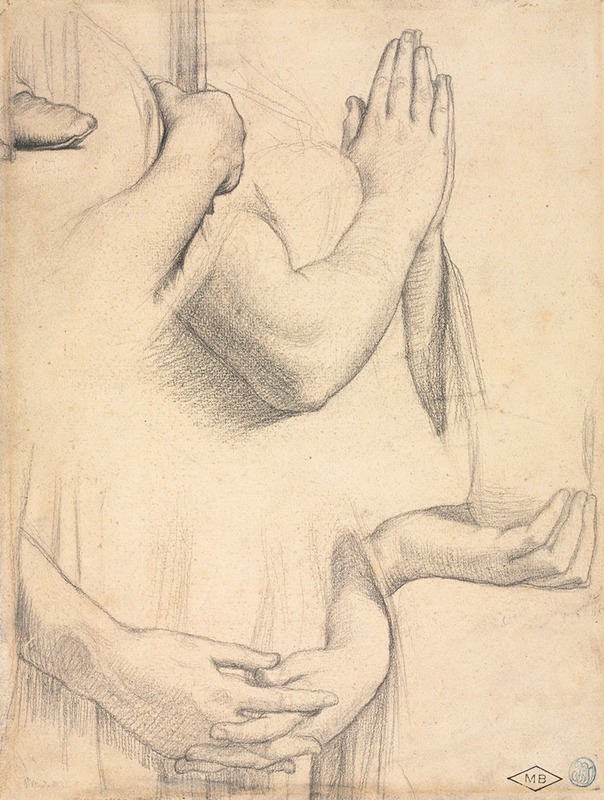 Jean Auguste Dominique Ingres - Study of Hands