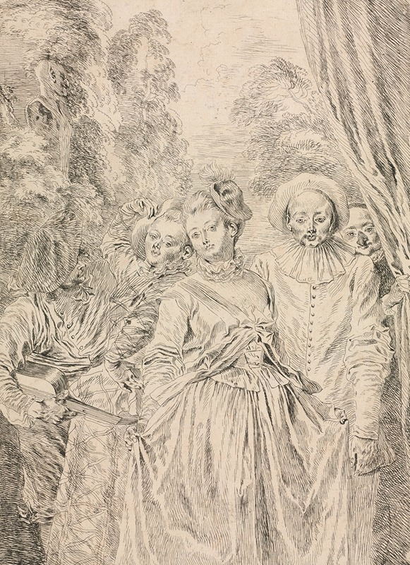 Jean-Antoine Watteau - The Clothes are Italian