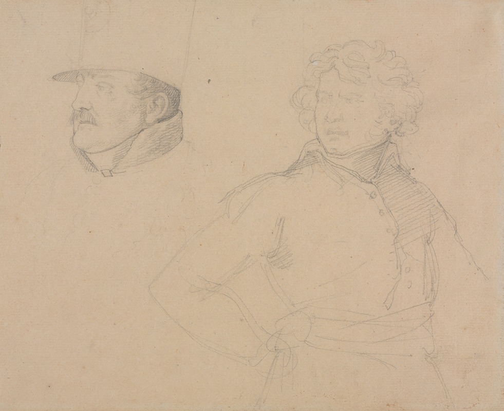 Théodore Géricault - Study of Two Soldiers