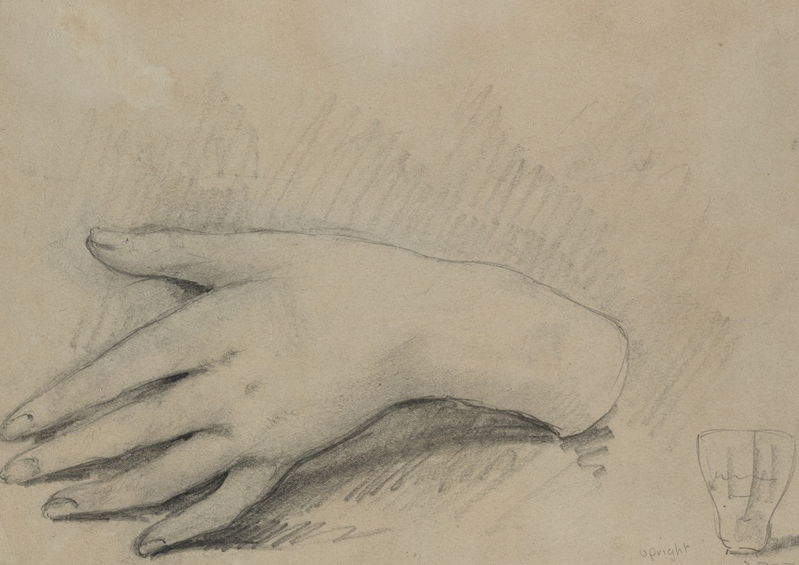 Théodule Ribot - Study of a Woman’s Hand (verso)