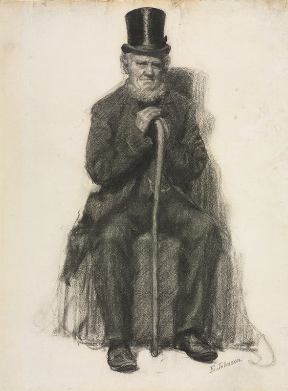Eastman Johnson - Study of an Old Man (Possibly a Study for Portrait of Peter Folger)
