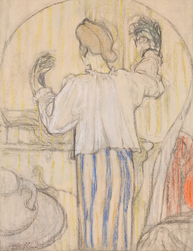 Édouard Vuillard - Devant le miroir (recto)