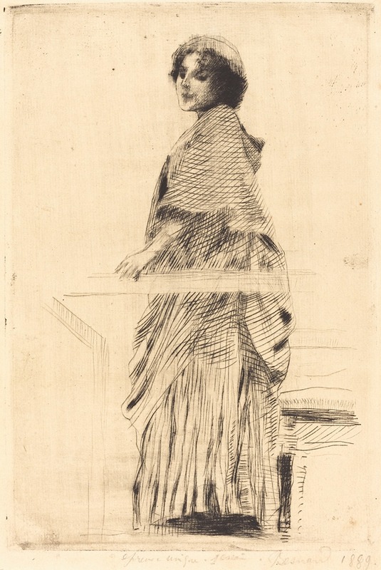 Albert Besnard - Woman in a Cape (La femme à la pèlerine) II