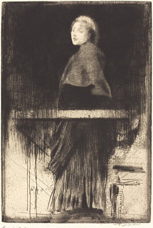 Albert Besnard - Woman in a Cape (La femme à la pèlerine)