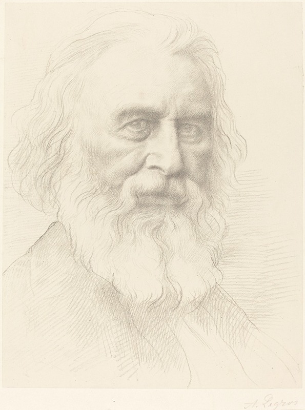 Alphonse Legros - H.W. Longfellow, 2nd plate