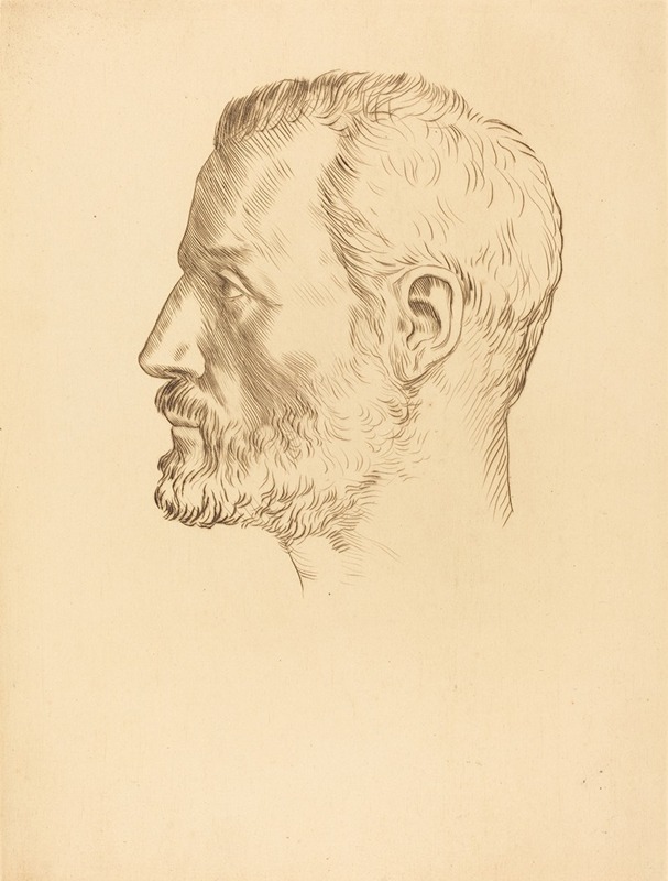 Alphonse Legros - Head of a Man (Tete d’homme) III