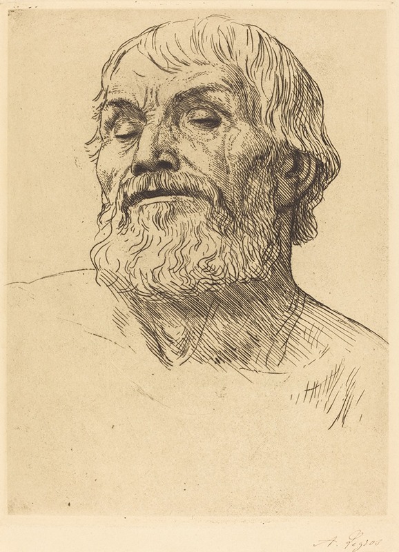 Alphonse Legros - Head of a Man (Tete d’homme) IV