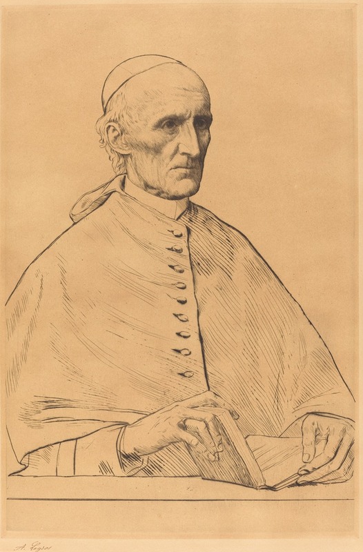 Alphonse Legros - His Eminence Cardinal Manning, 1st plate