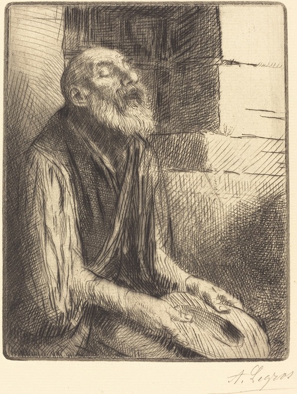 Alphonse Legros - Seated Beggar (Mendiant assis)
