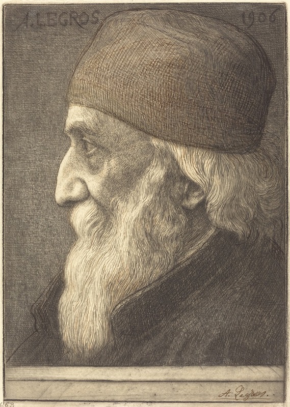 Alphonse Legros - Self-Portrait, 13th plate