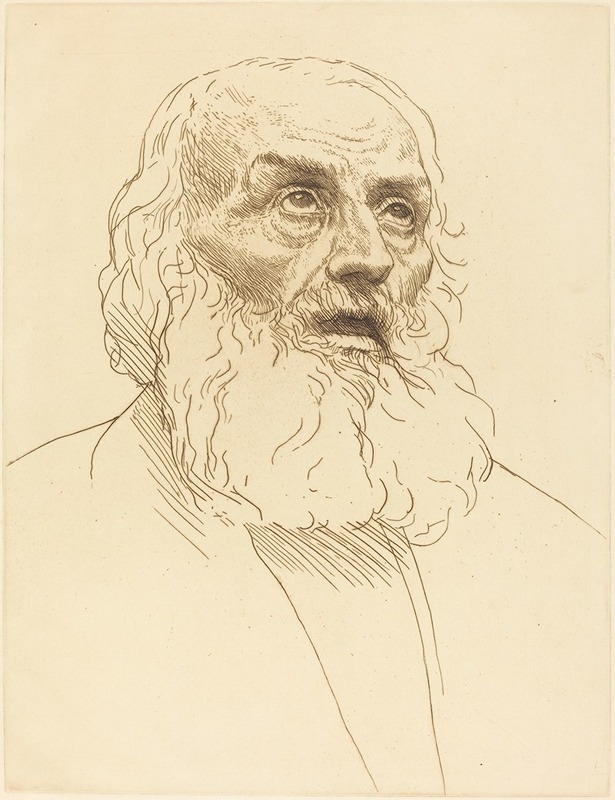 Alphonse Legros - Study of an Old Man (Etude de vieillard)