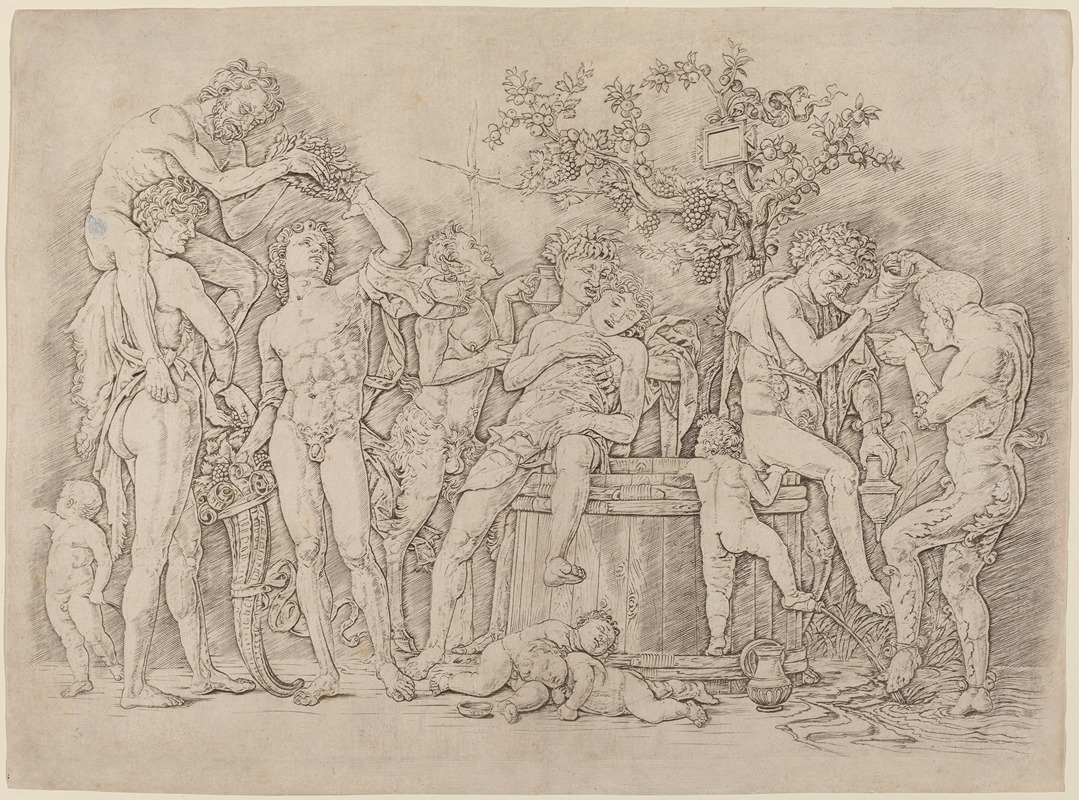 Andrea Mantegna - Bacchanal with a Wine Vat