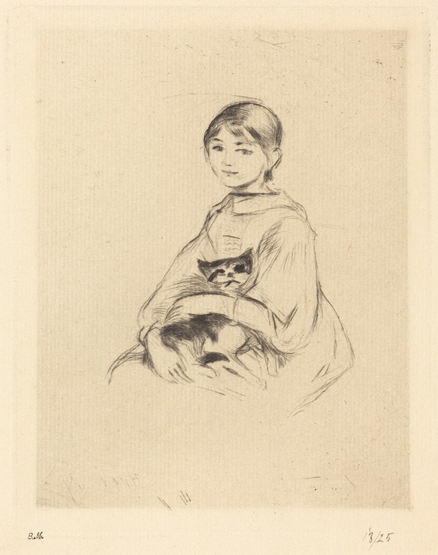 Berthe Morisot - Little Girl with Cat