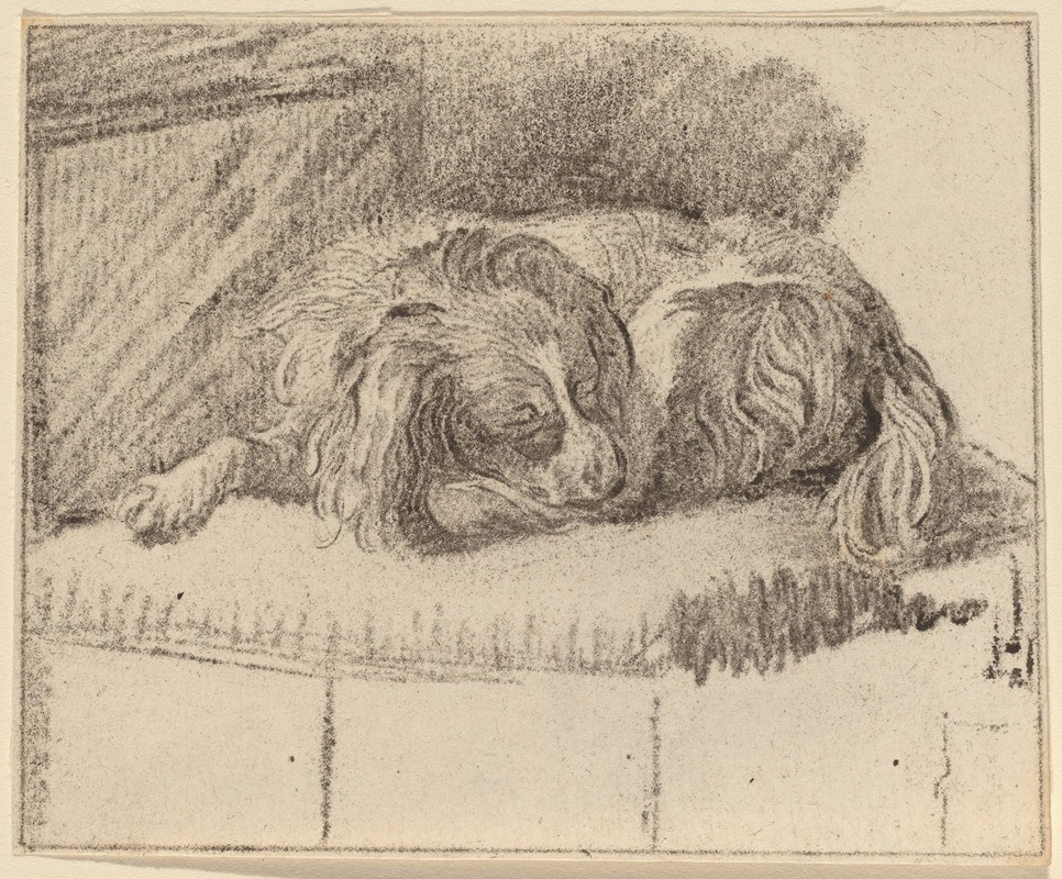 Cornelis Ploos van Amstel - Lying Dog
