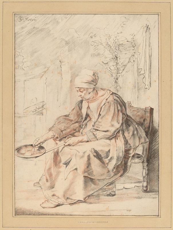 Cornelis Ploos van Amstel - Pancake Woman