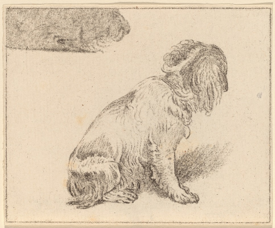 Cornelis Ploos van Amstel - Seated Dog
