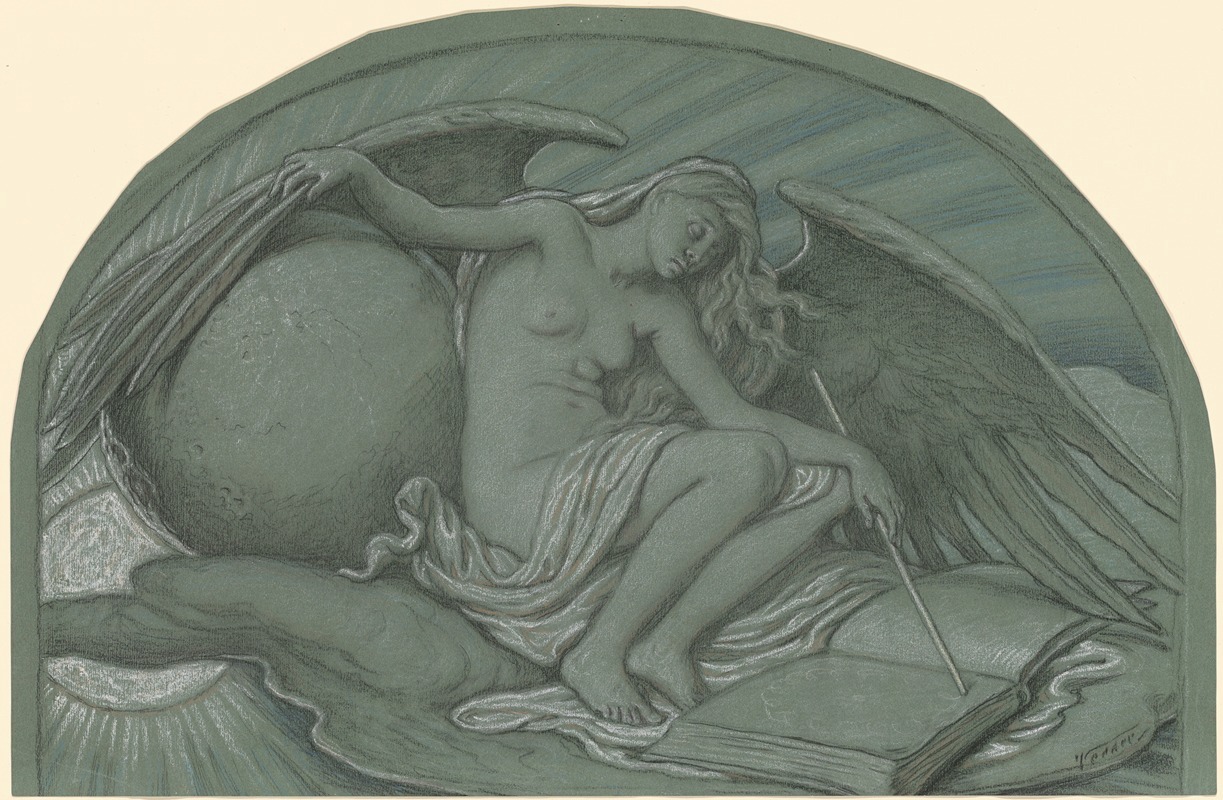 Elihu Vedder - Study for ‘The Eclipse of the Sun by the Moon’