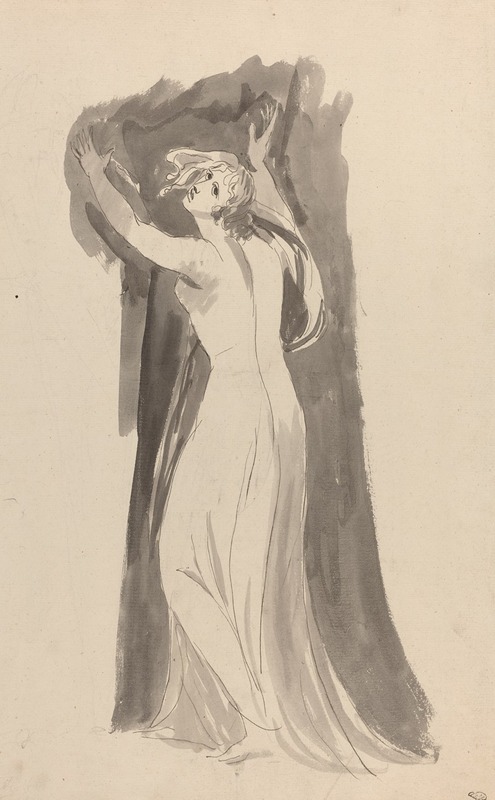George Romney - A Study of Miranda for ‘The Tempest’