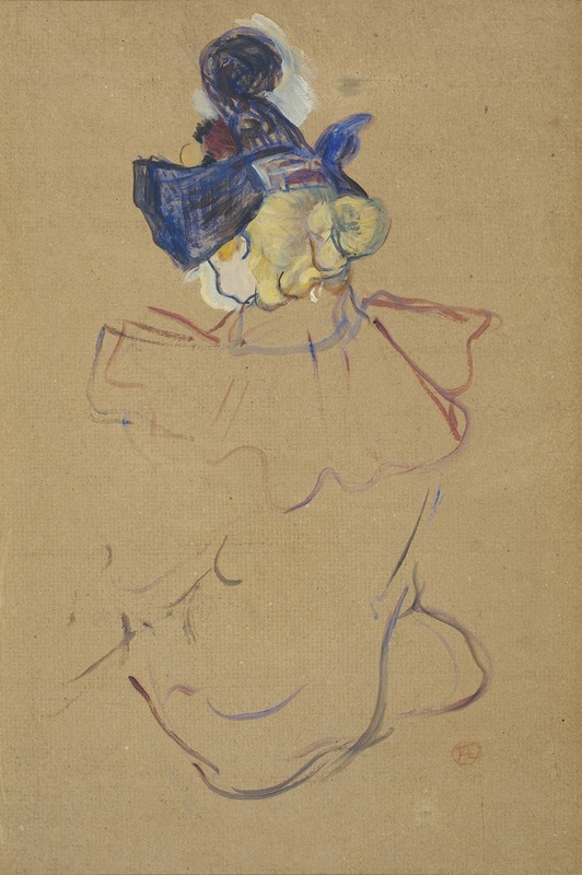 Henri de Toulouse-Lautrec - Seated Woman from Behind – Study for ‘Au Moulin Rouge’