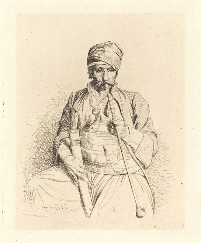 Jean-Léon Gérôme - Seated Arab with Pipe