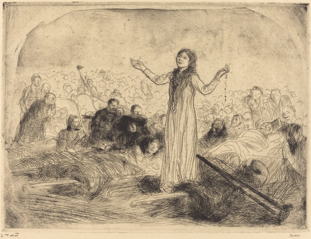 Jean-Louis Forain - Lourdes, the Miracle (second plate)