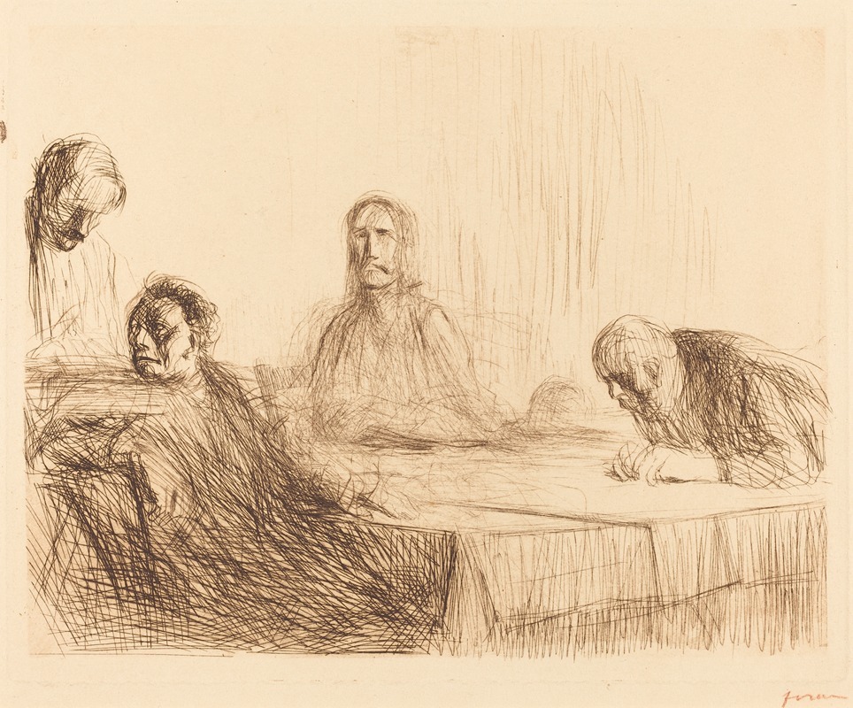 Jean-Louis Forain - The Supper at Emmaus (second plate)