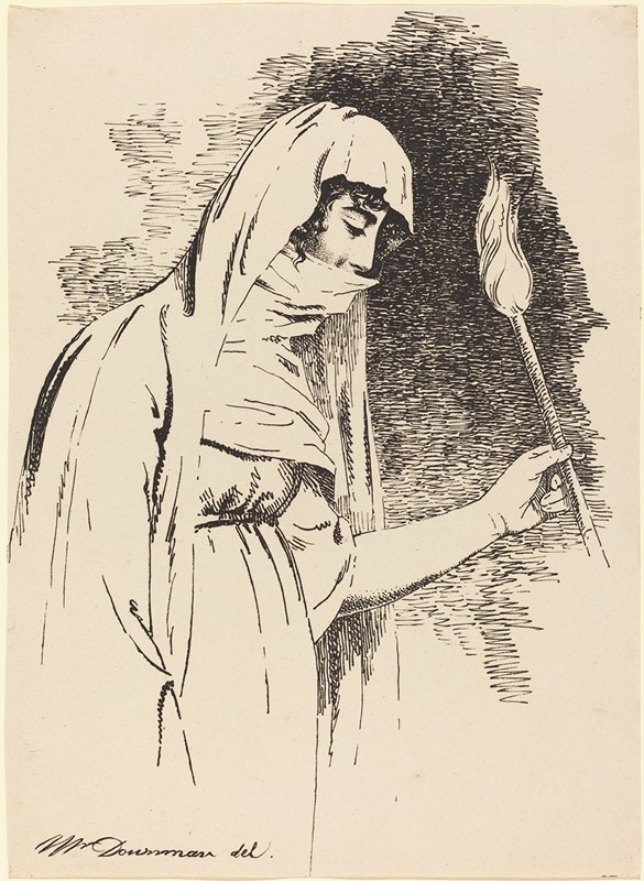 John Downman - Oriental Woman, Holding a Torch