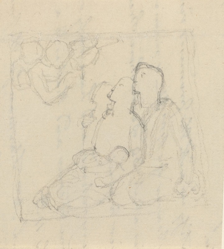 John Flaxman - Holy Family with Angels