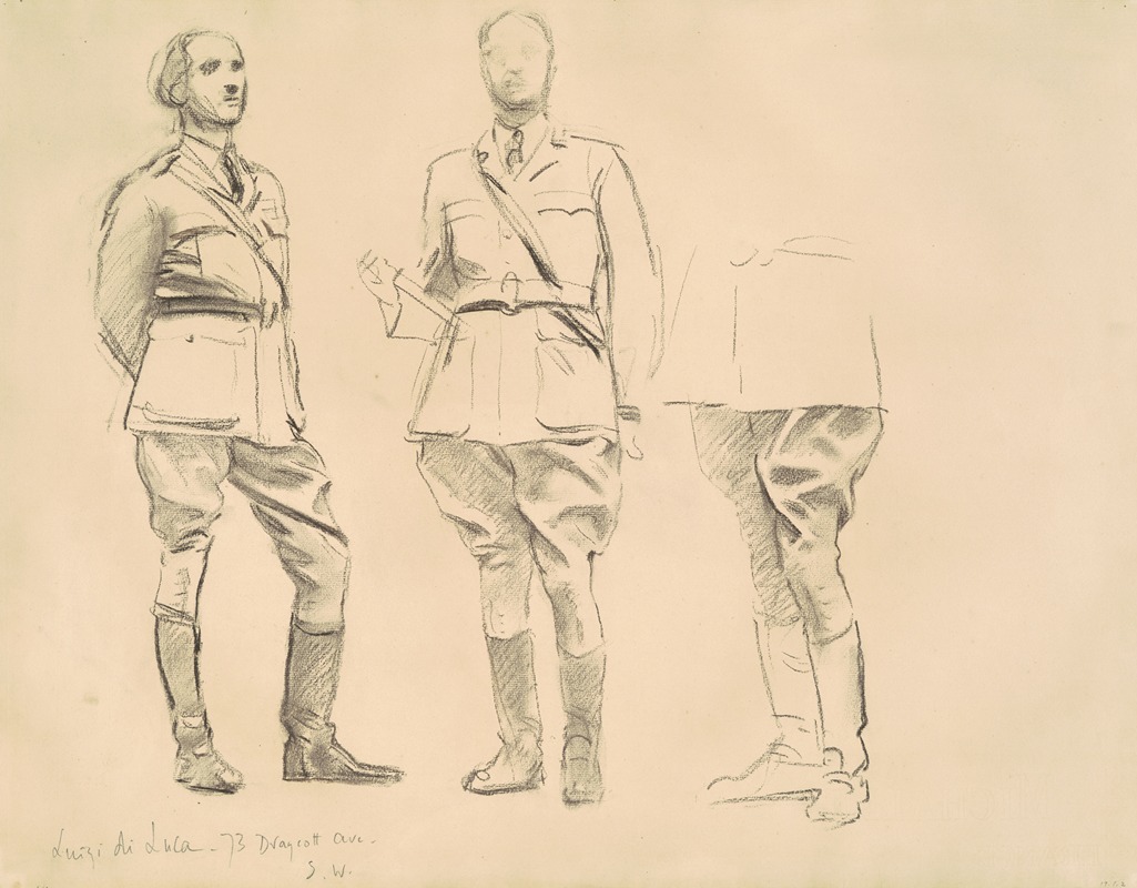 John Singer Sargent - Studies for ‘General Officers of World War I’