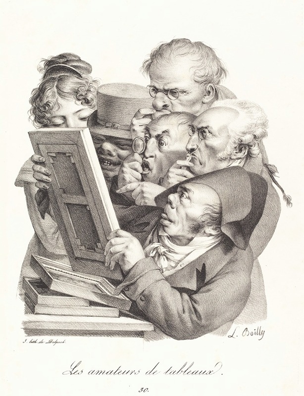 Louis Léopold Boilly - Les amateurs de tableaux (The Picture Enthusiasts)
