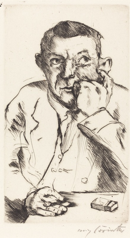 Lovis Corinth - Portrait of a Man Smoking (Männliches Bildnis mit Aufgestütztem Arm)