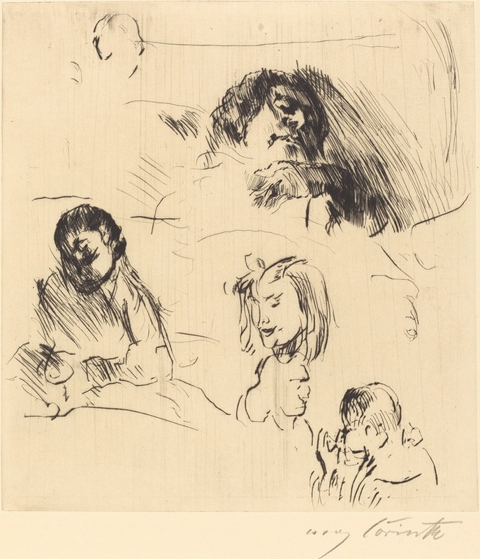 Lovis Corinth - Portrait Sketches (Verschiedene Bilnisstudien)