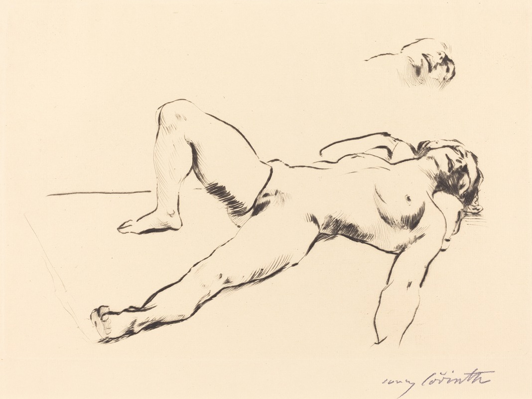 Lovis Corinth - Reclining Female Nude – II (Liegender Weiblicher Akt II)