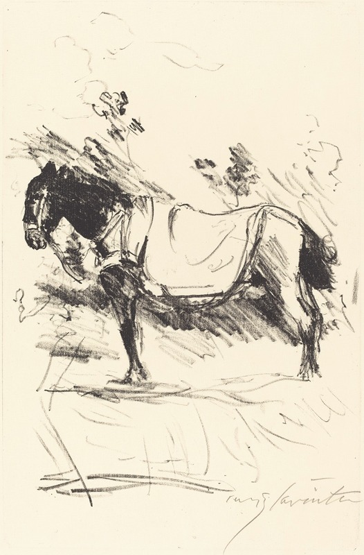 Lovis Corinth - Riding-Horse (Reitpferd)