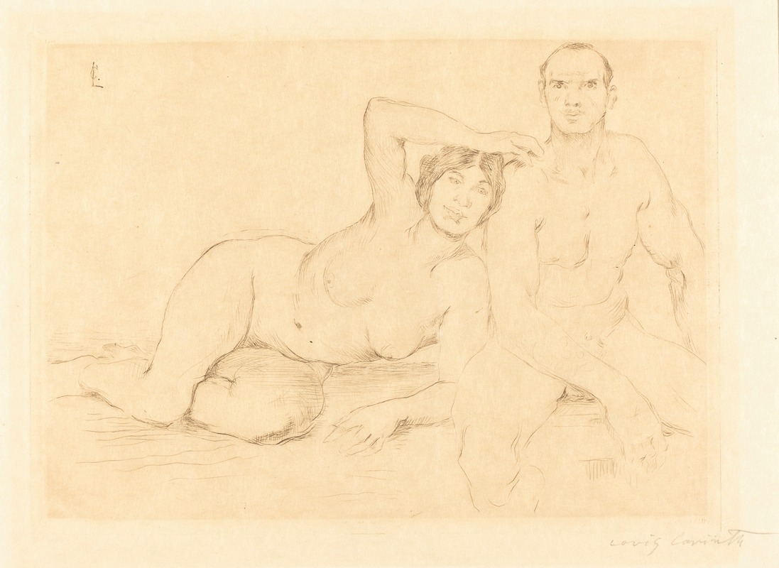 Lovis Corinth - Two Nudes (Zwei Menschen)